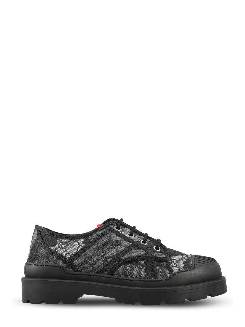Lace-up shoe in GG canvas