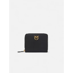logo-plaque leather wallet