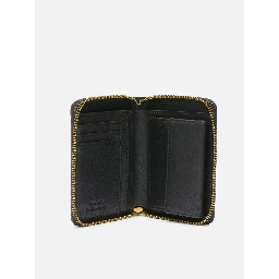 logo-plaque leather wallet