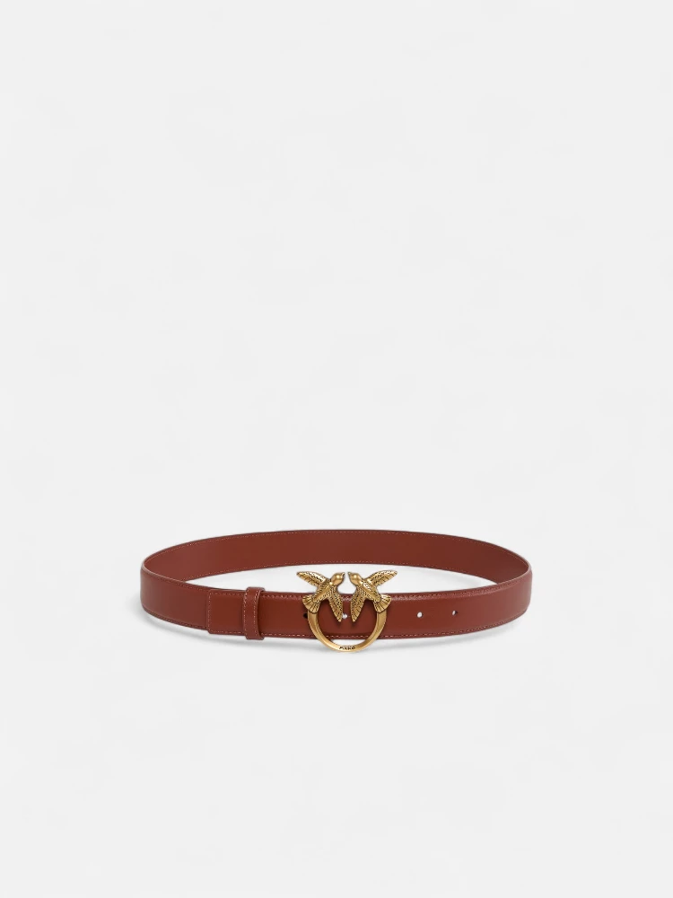 Love Birds leather belt
