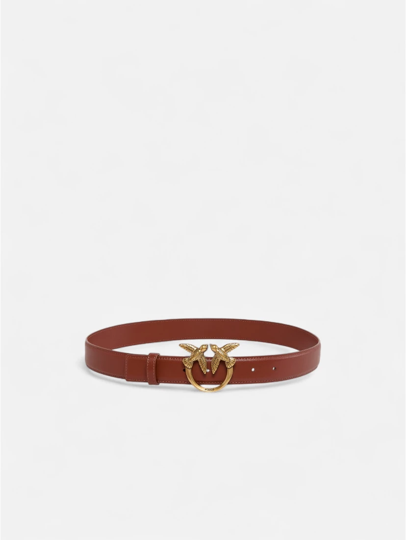Love Birds leather belt