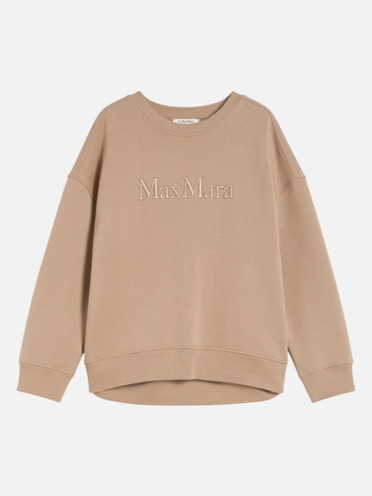 Embroidered cotton sweatshirt