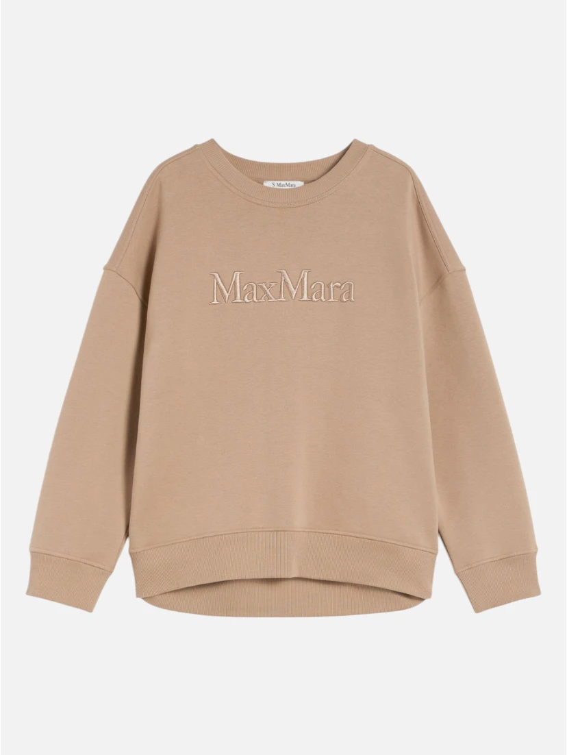 Embroidered cotton sweatshirt