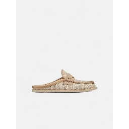 Logo jacquard slip-on sandals