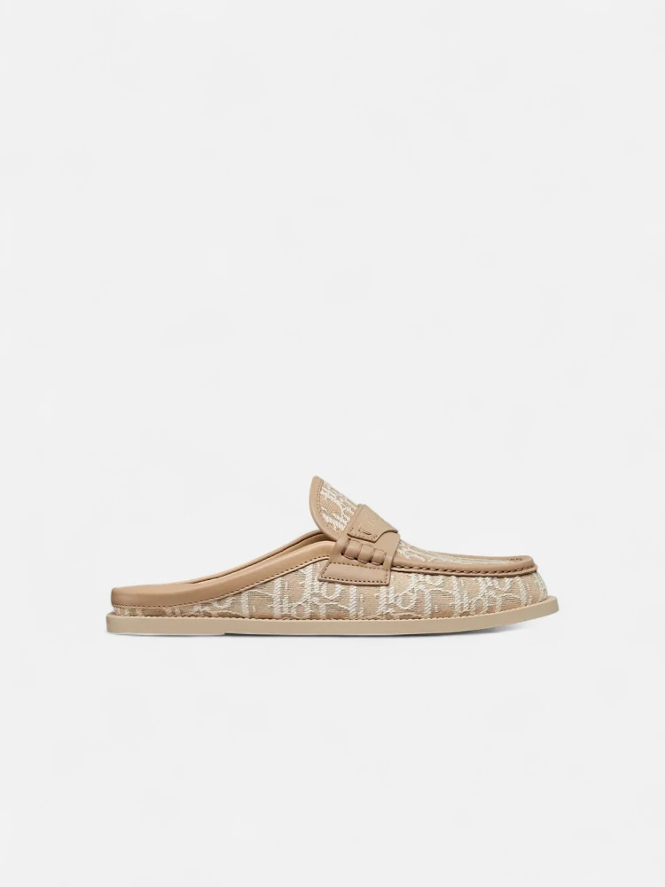 Logo jacquard slip-on sandals