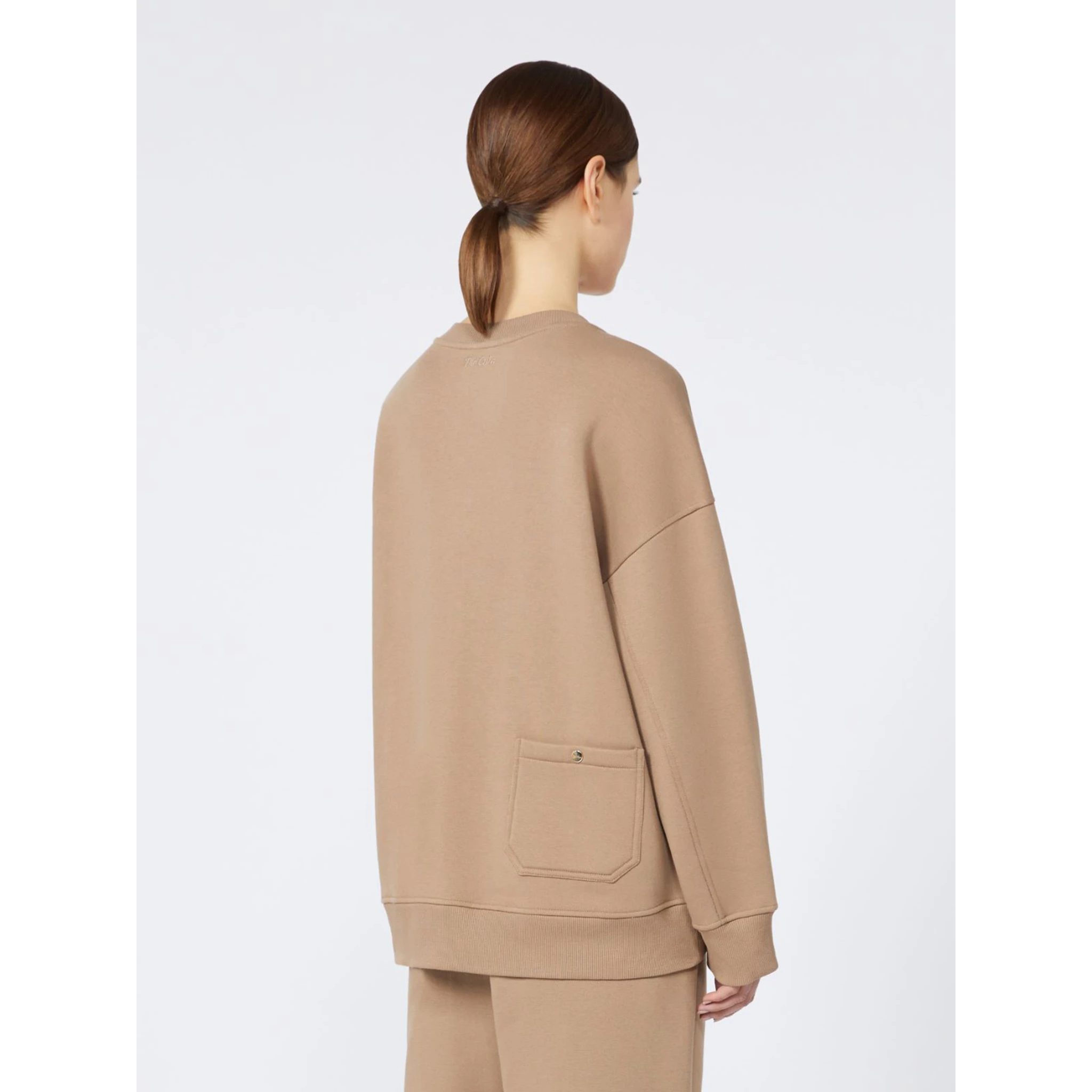 Embroidered cotton sweatshirt