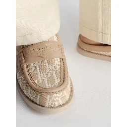 Logo jacquard slip-on sandals