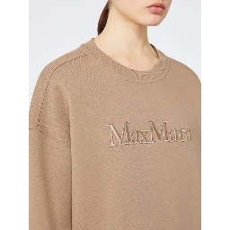 Embroidered cotton sweatshirt