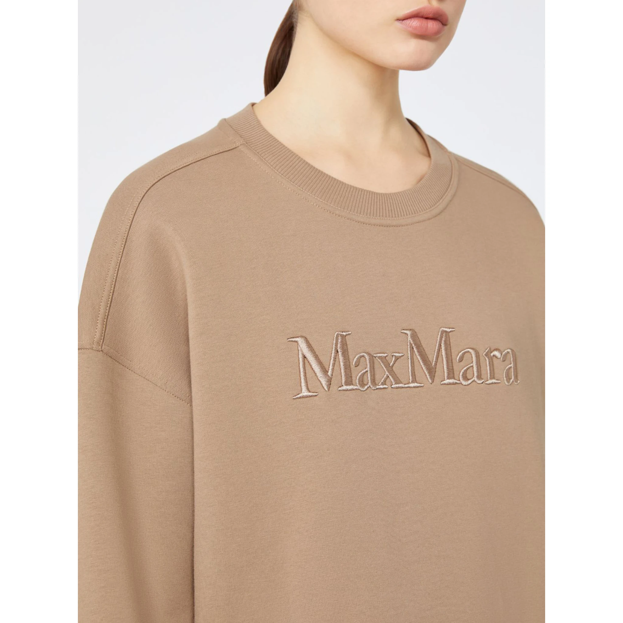 Embroidered cotton sweatshirt