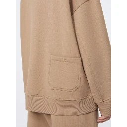 Embroidered cotton sweatshirt