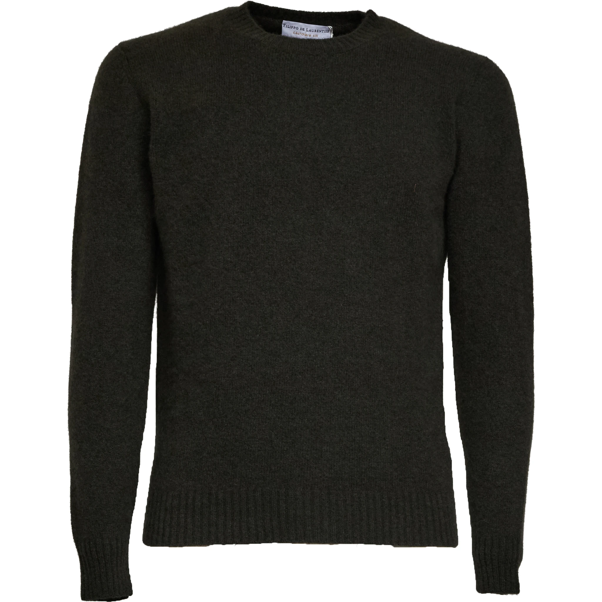 Maglia Girocollo In Seta, Cashmere