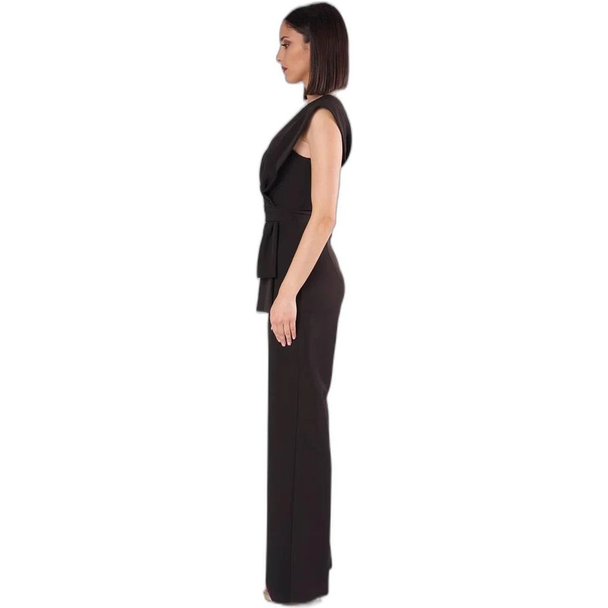 Black Polyester Jumpsuit