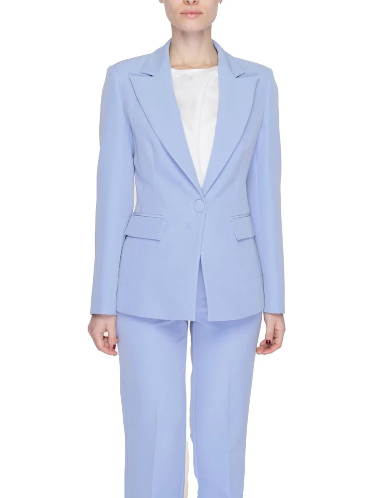 Purple Polyester Blazer