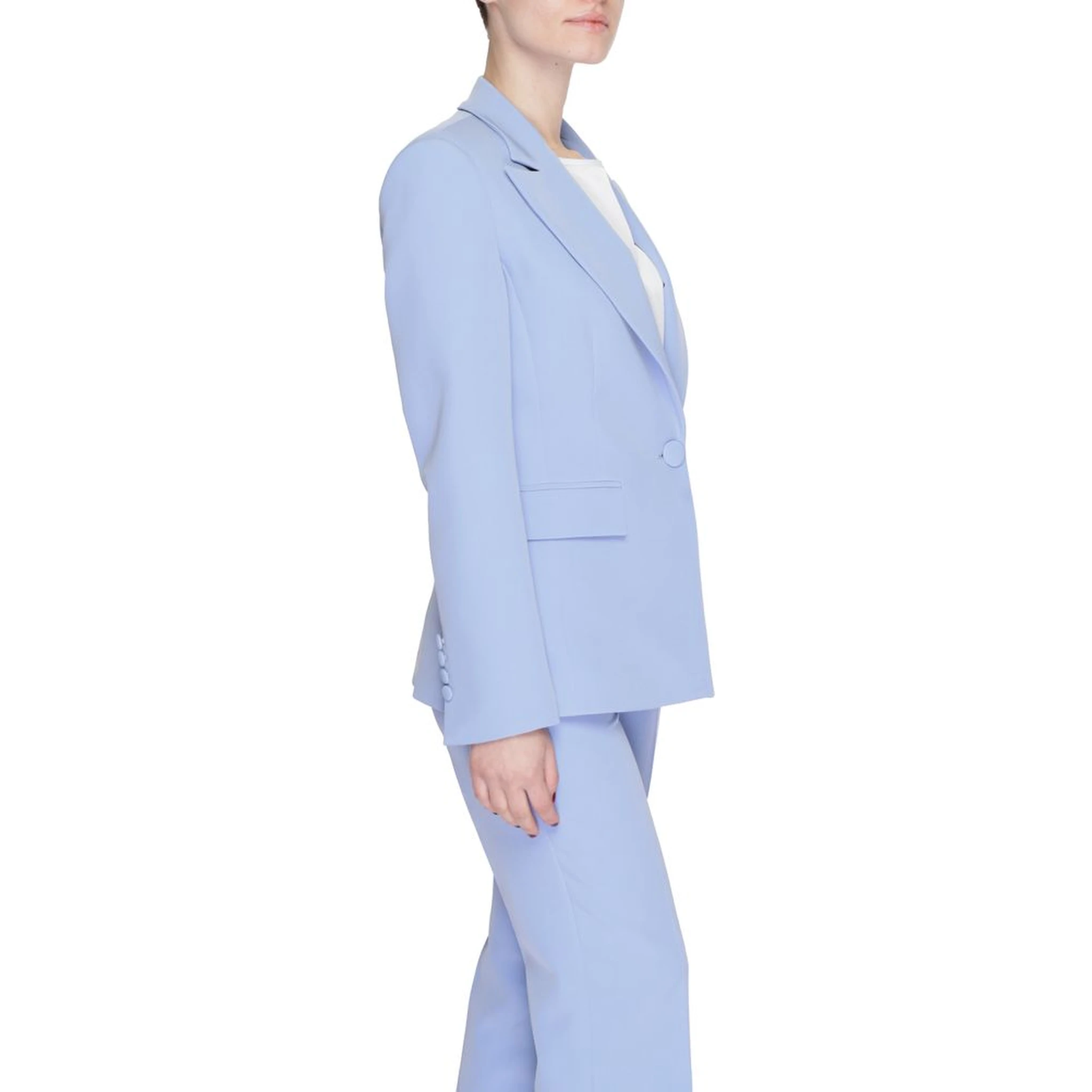 Purple Polyester Blazer