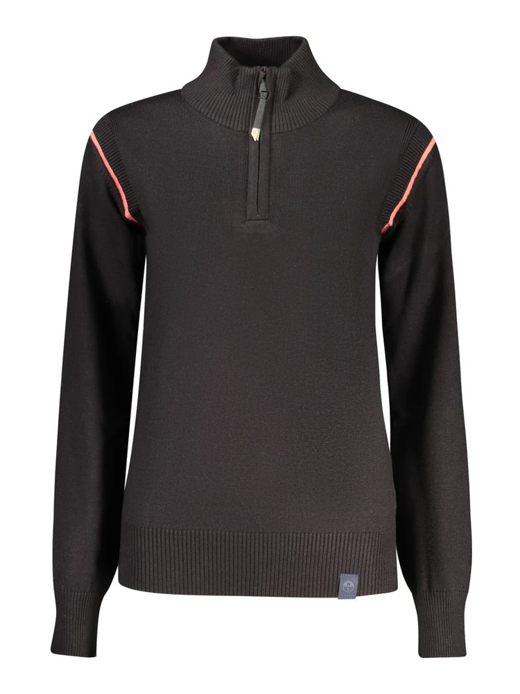 Black Viscose Women Sweater