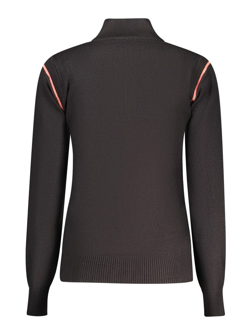Black Viscose Women Sweater
