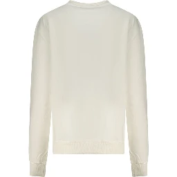 Bianco Cotton Women Sweatshirt