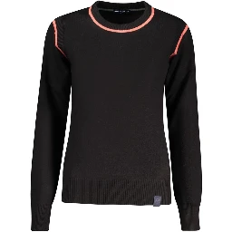 Black Viscose Women Sweater