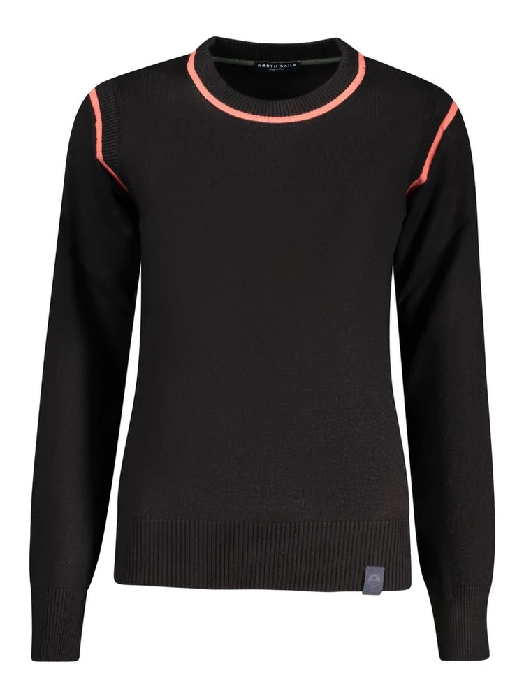 Black Viscose Women Sweater
