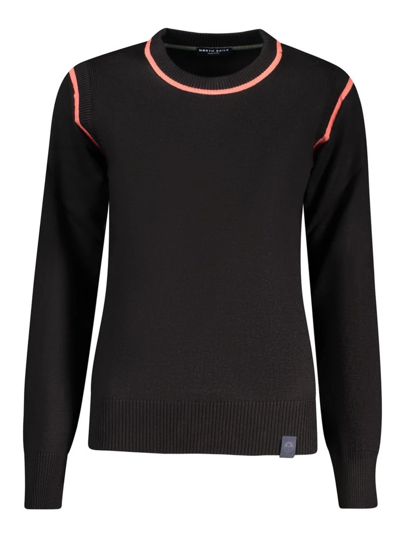 Black Viscose Women Sweater