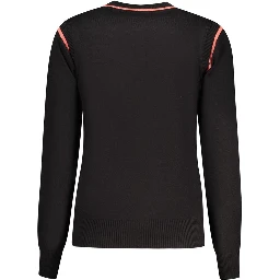 Black Viscose Women Sweater