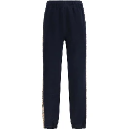 Blue Cotton Joggers (Workout Pants)