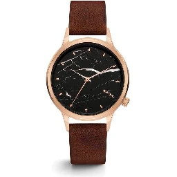 Red Leather Dress Watch