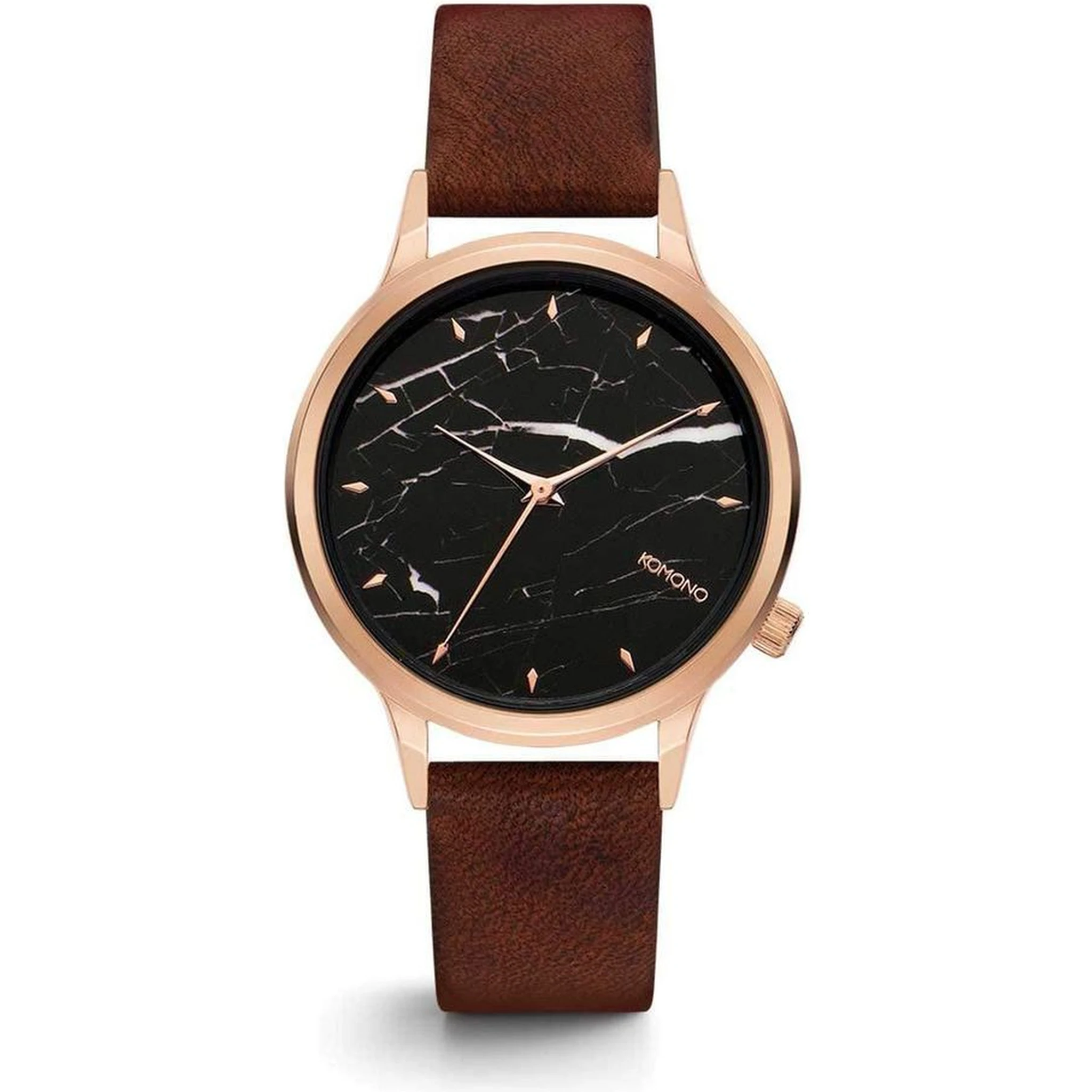 Red Leather Dress Watch
