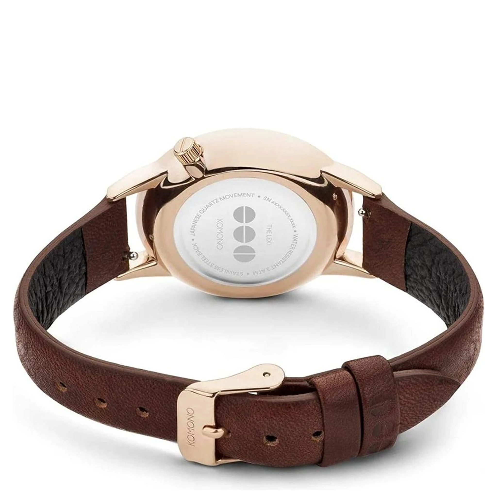 Red Leather Dress Watch