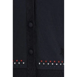 Black Cotton Cardigan