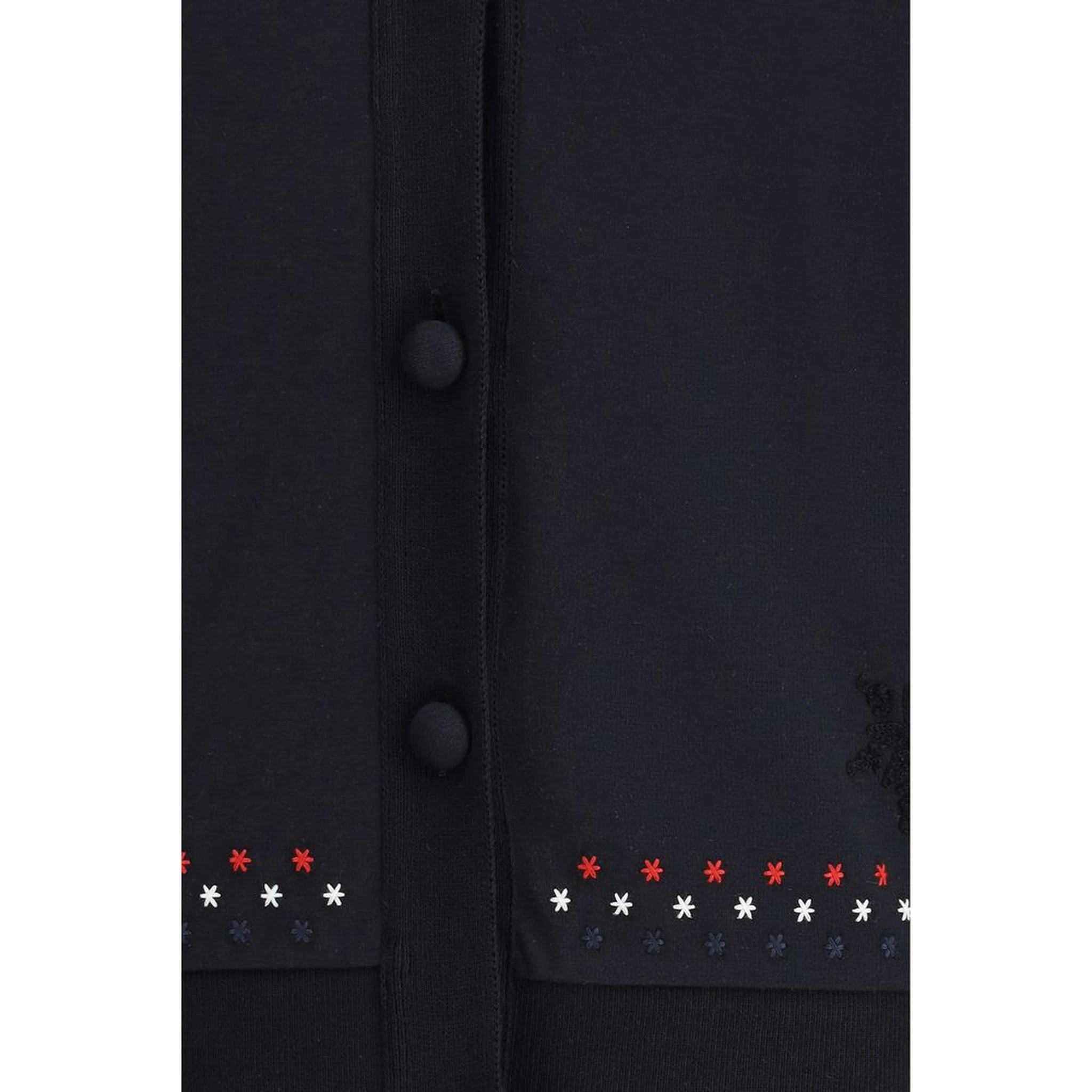 Black Cotton Cardigan