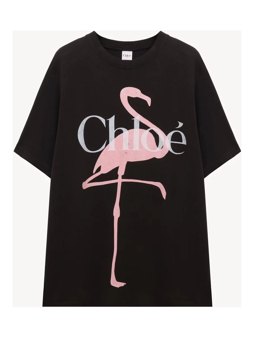 Wide fit t-shirt with logo