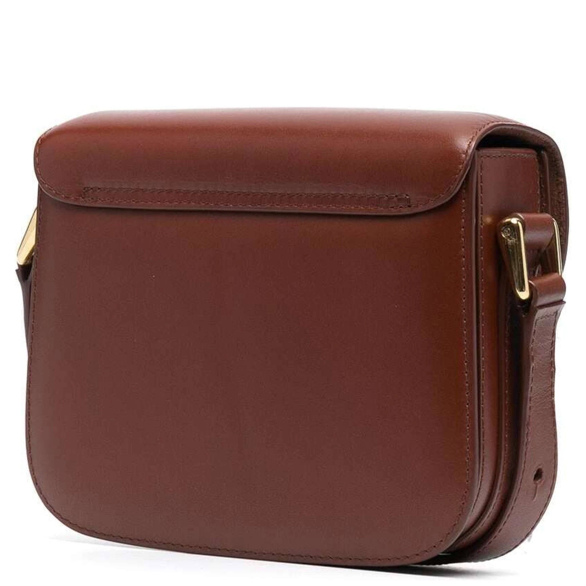 Grace Mini  Brown Leather Crossbody Bag Woman