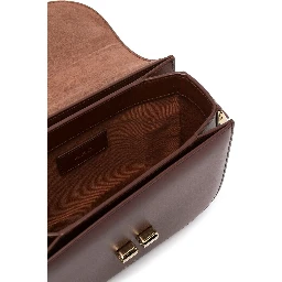 Grace Mini  Brown Leather Crossbody Bag Woman