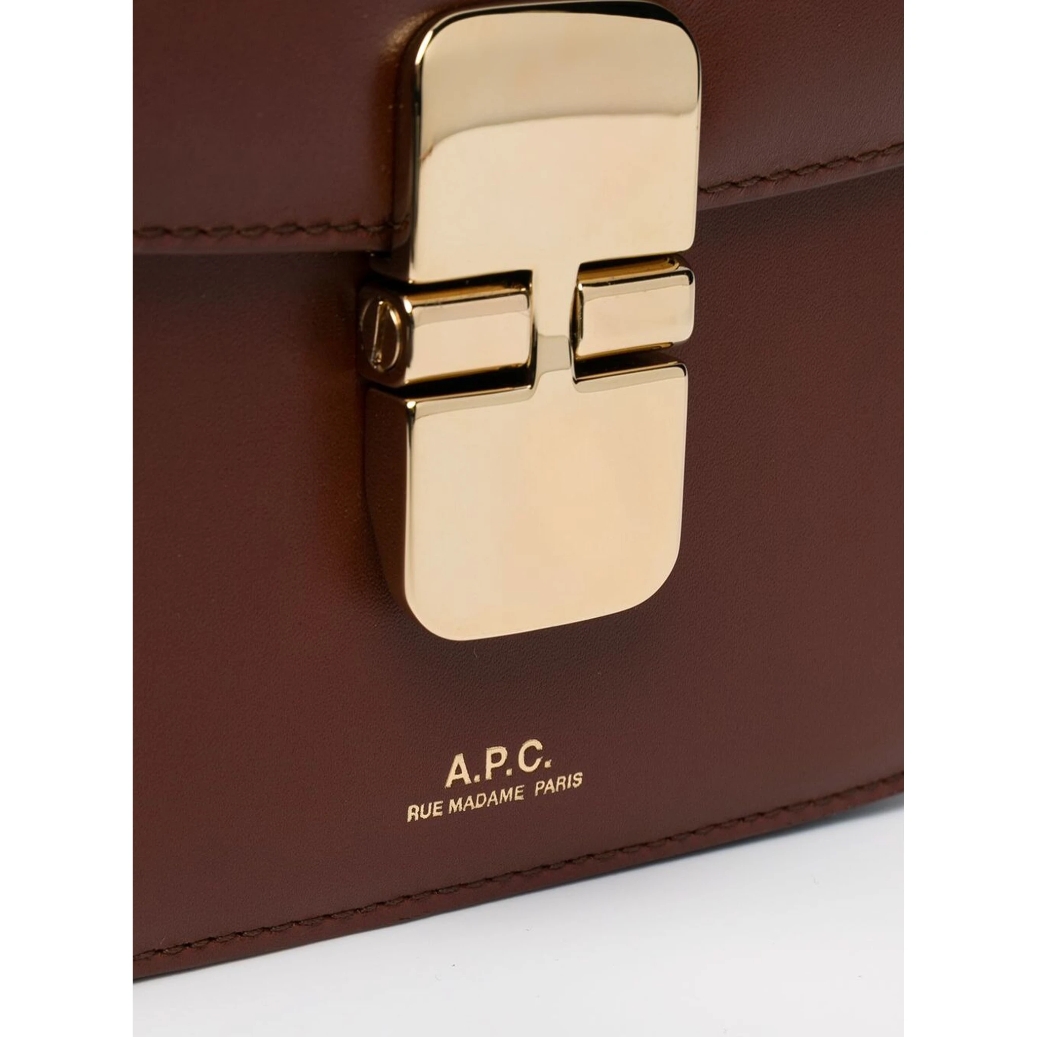 Grace Mini  Brown Leather Crossbody Bag Woman