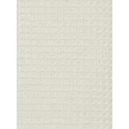 White Classic Tie with All-Over Check Motif in Silk Man