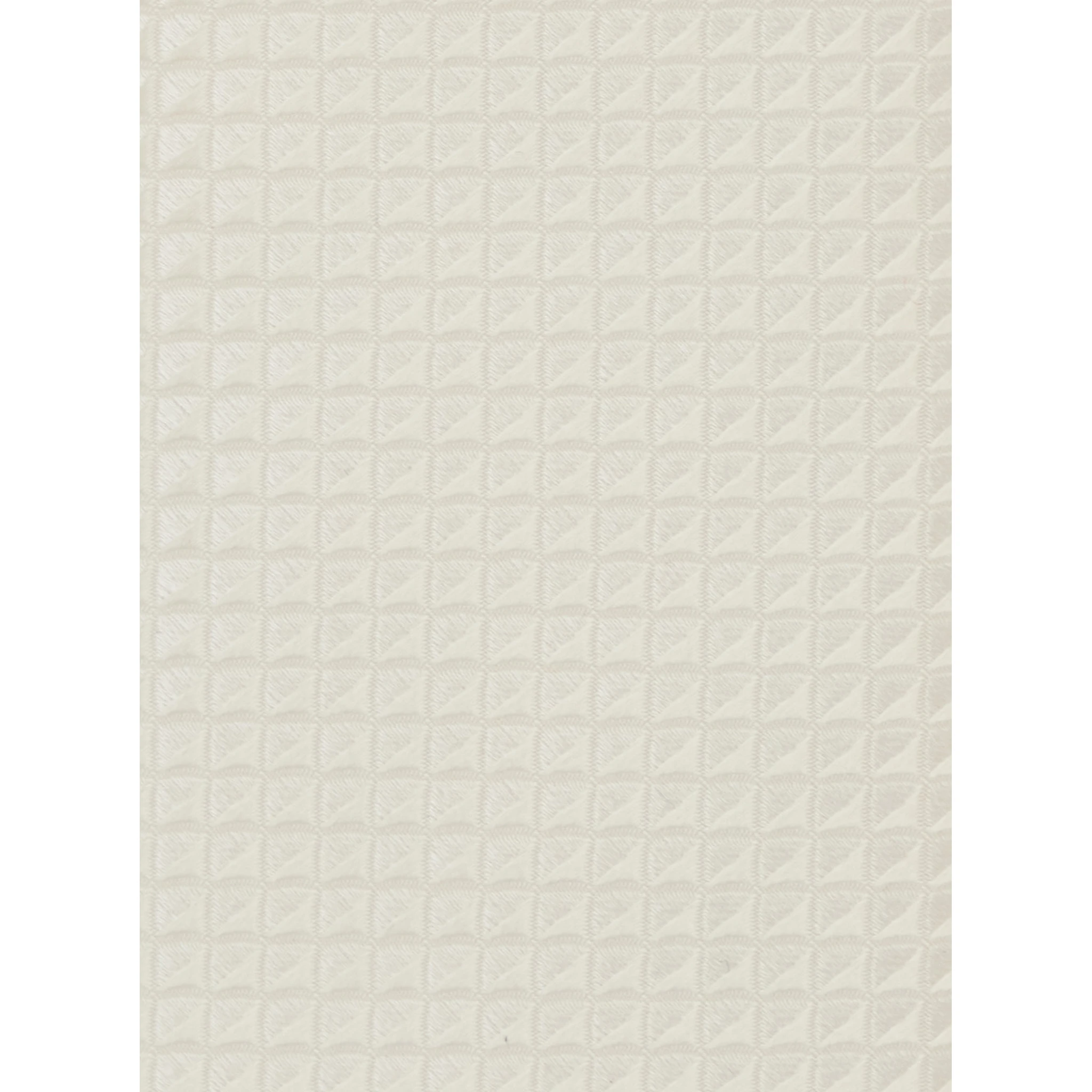 White Classic Tie with All-Over Check Motif in Silk Man