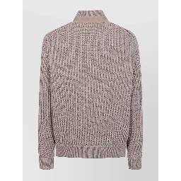 Jacket with knitted details