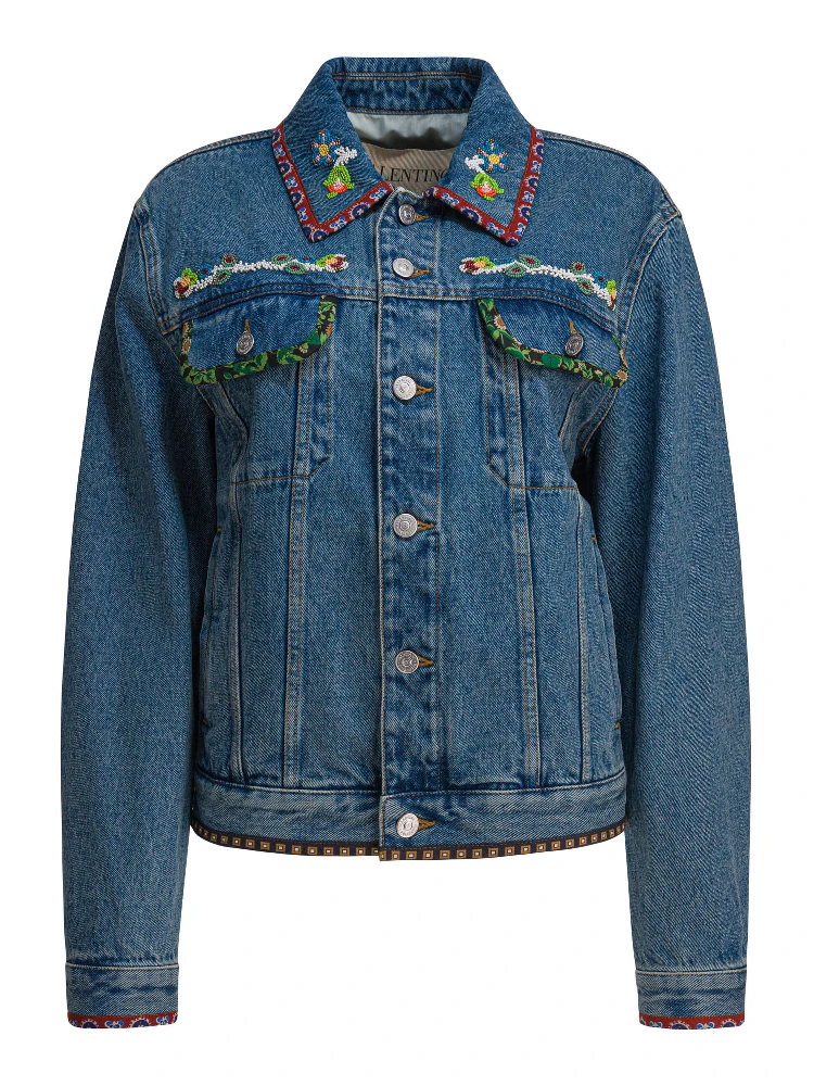 Embroidery denim jacket