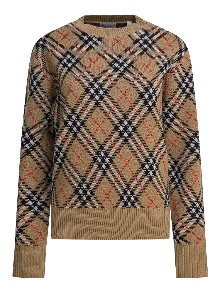 Wool crewneck knitwear