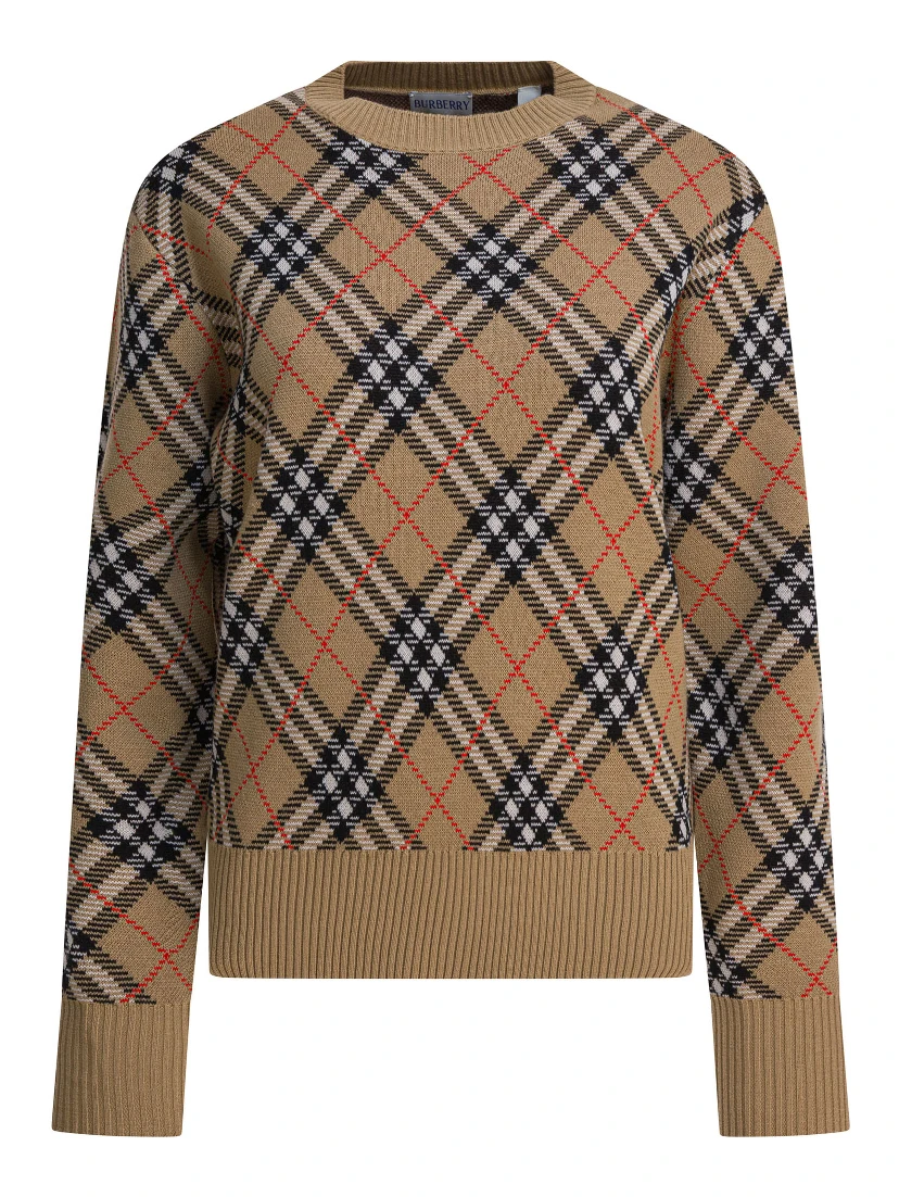Wool crewneck knitwear