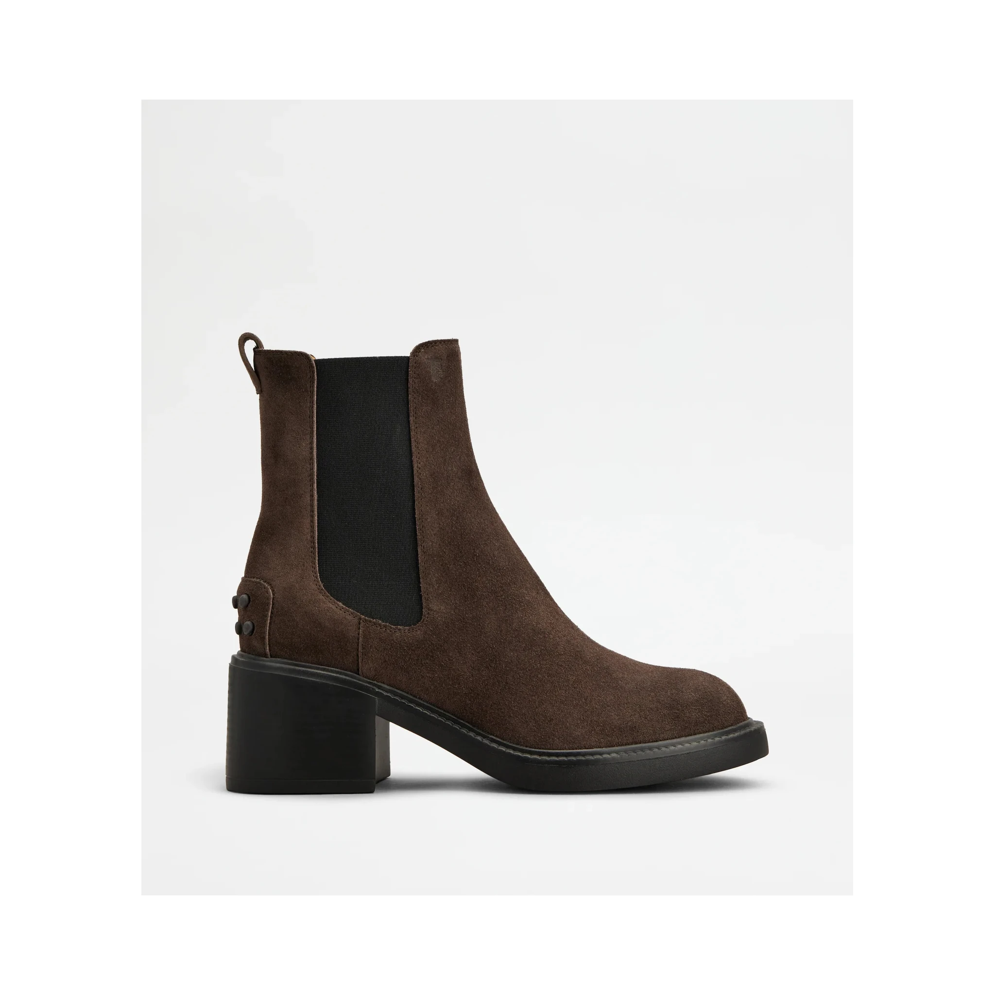 Suede heeled ankle boots