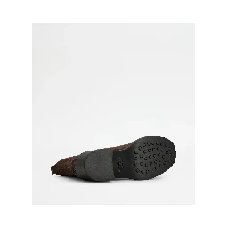 Suede heeled ankle boots