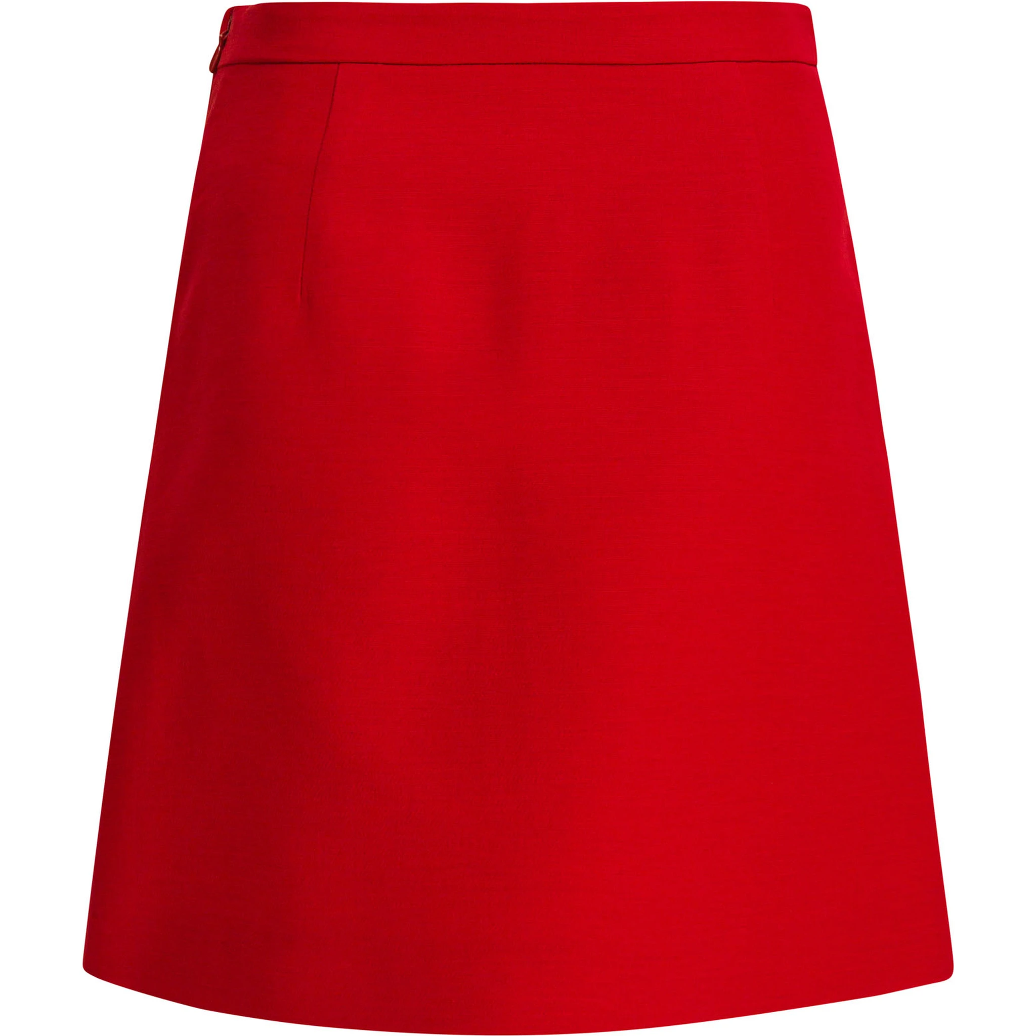 Midi wool skirt
