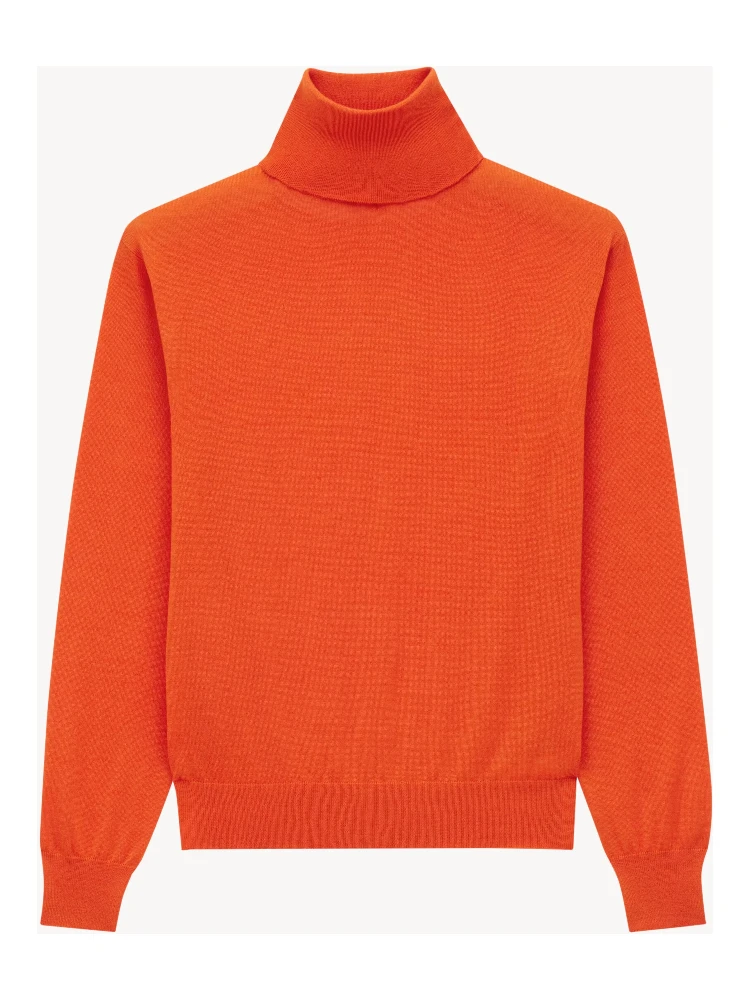 Turtleneck sweater in cashmere, wool and silk