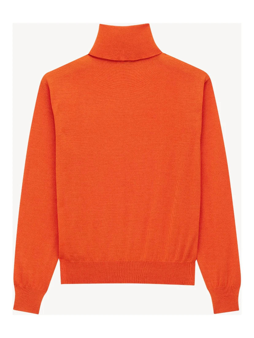 Turtleneck sweater in cashmere, wool and silk