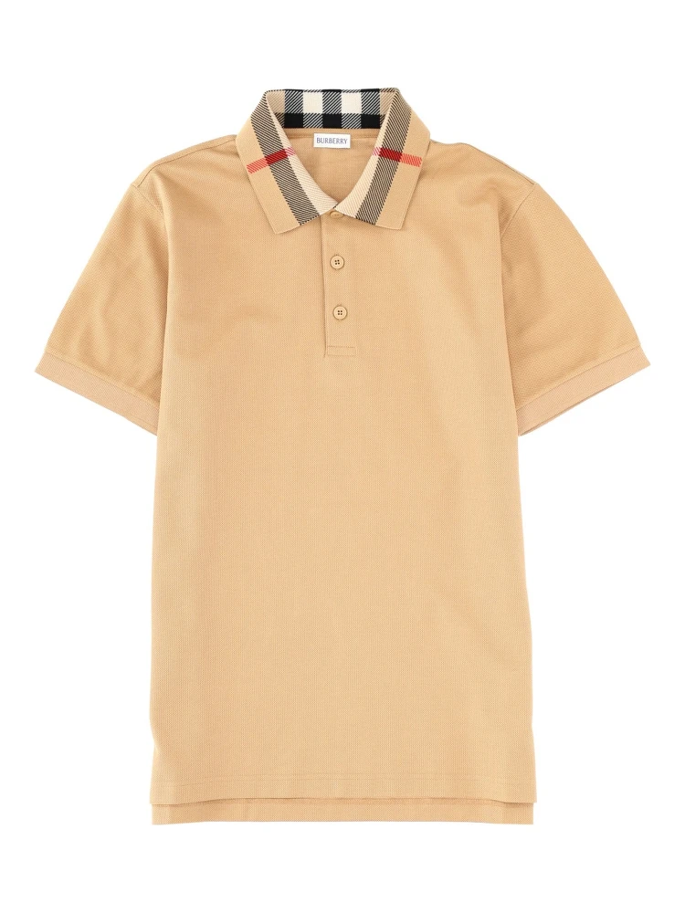 POLO SHIRT WITH "CHECK" COLLAR