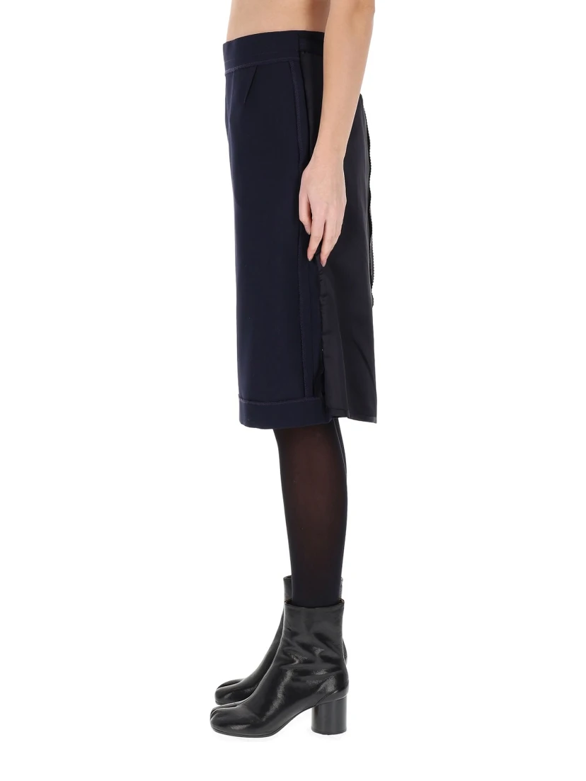 MIDI SKIRT WITH ZIPPER DETAIL