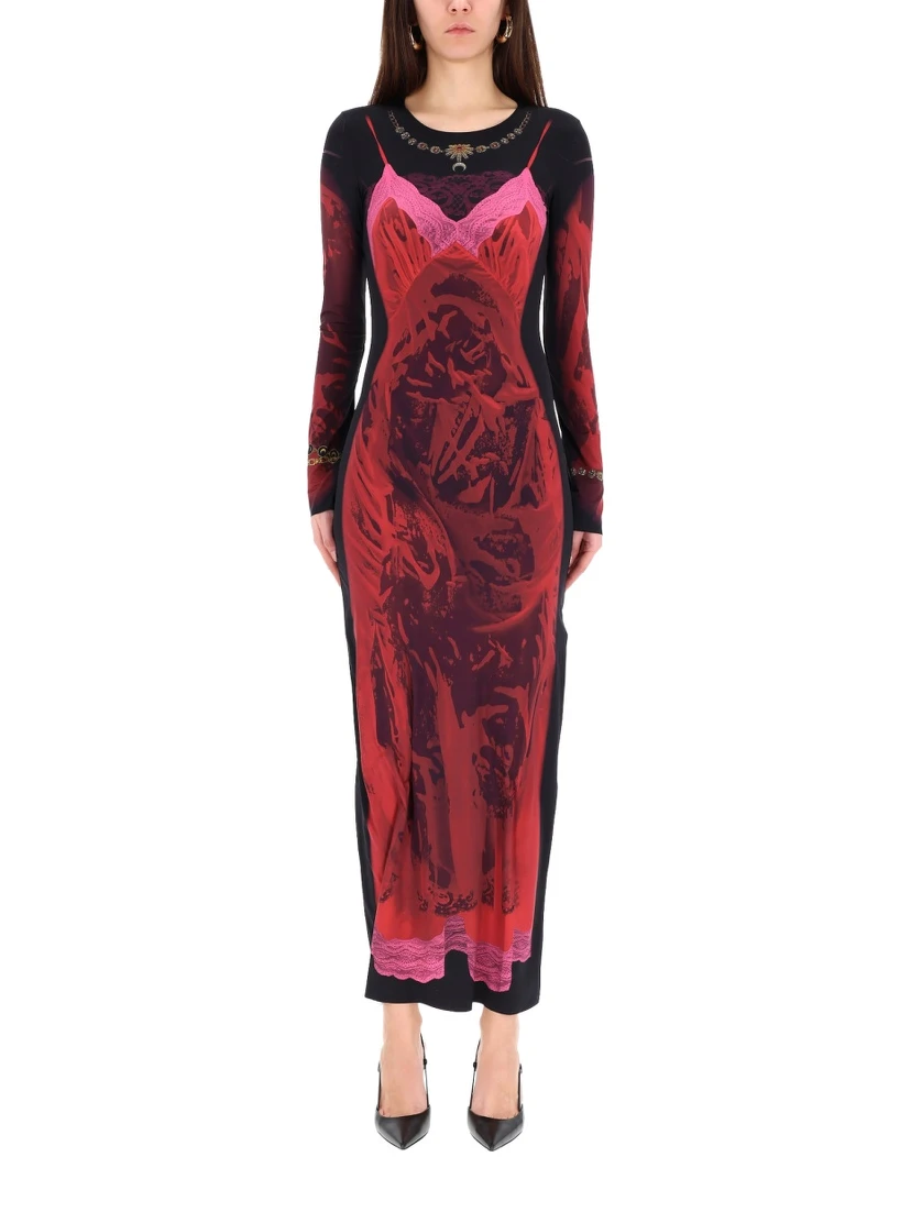 "WET NUISETTE" MIDI DRESS