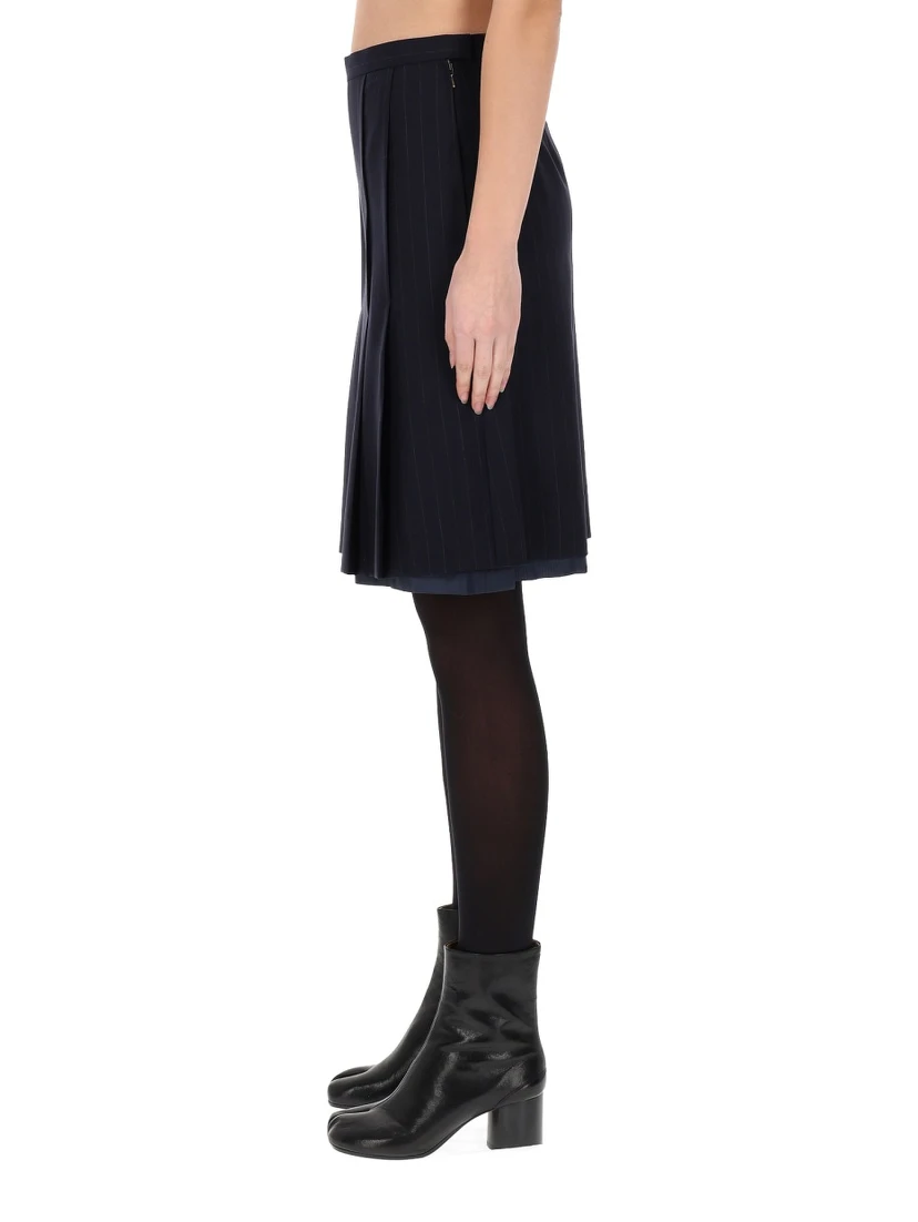 WOOL MIDI SKIRT